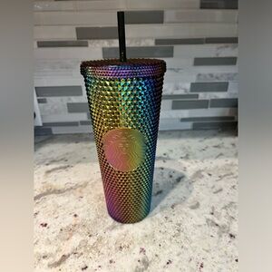 Starbucks Halloween 2023 Oil Slick Rainbow Iridescent Venti Cold Cup 24oz